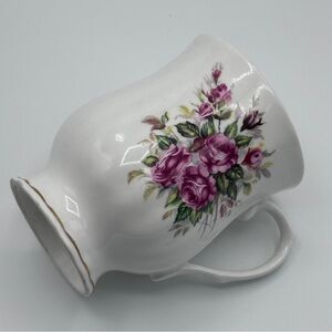 Vintage Hitkari Potteries Mug Bone China Delicate Floral